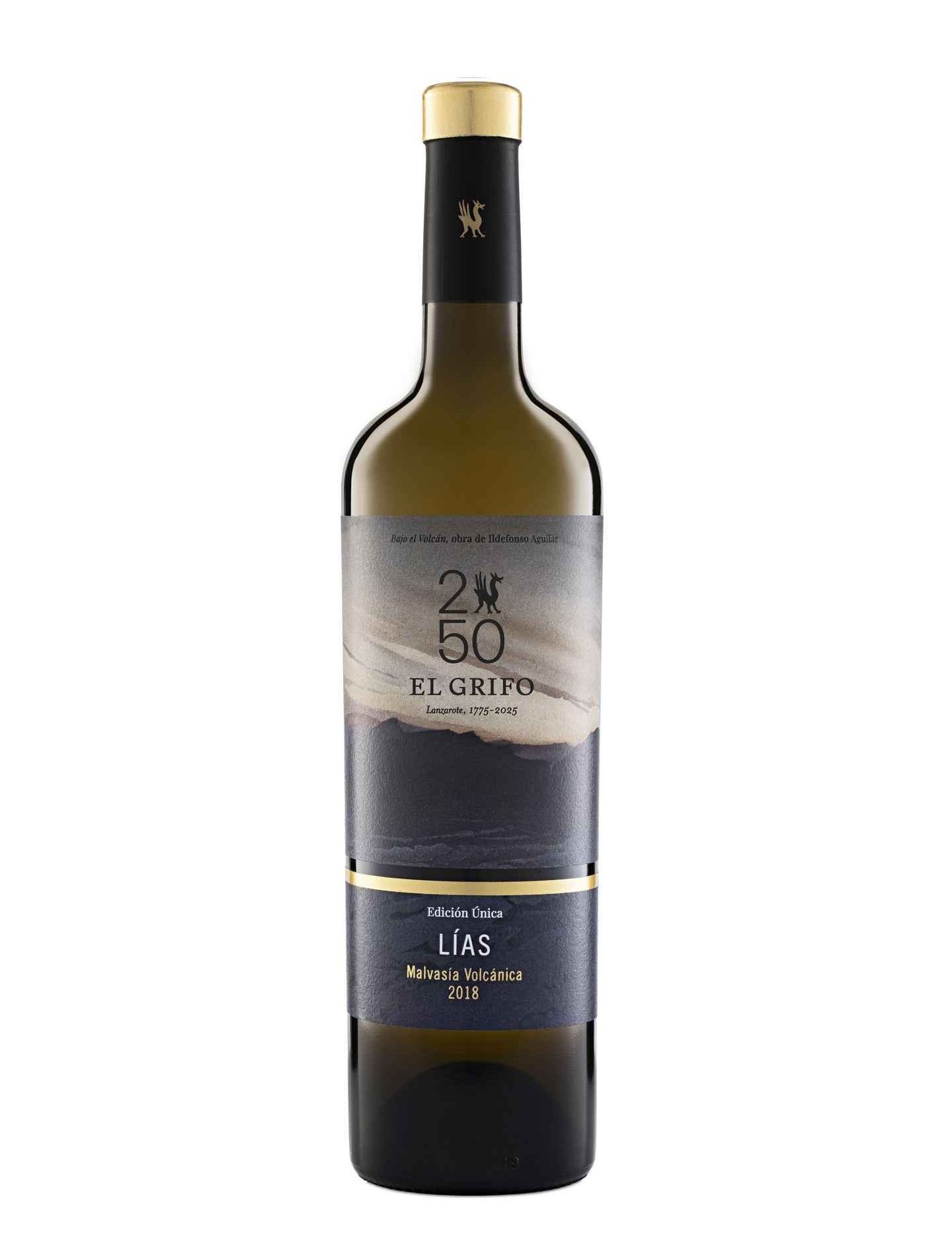 Malvasía Lías 2018 - vino conmemorativo del 250 aniversario Bodegas El Grifo 1775-2025