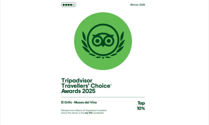 EL GRIFO, GALARDONADO CON EL PREMIO TRAVELLERS' CHOICE 2025 DE TRIPADVISOR