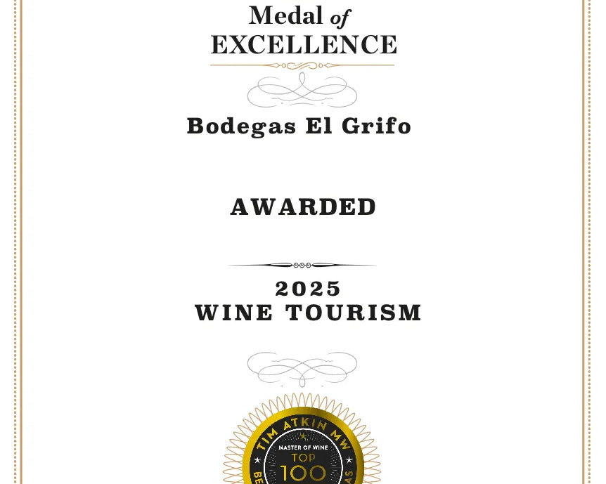 EL GRIFO RECIBE LA MEDAL OF EXCELLENCE DE TIM ATKIN