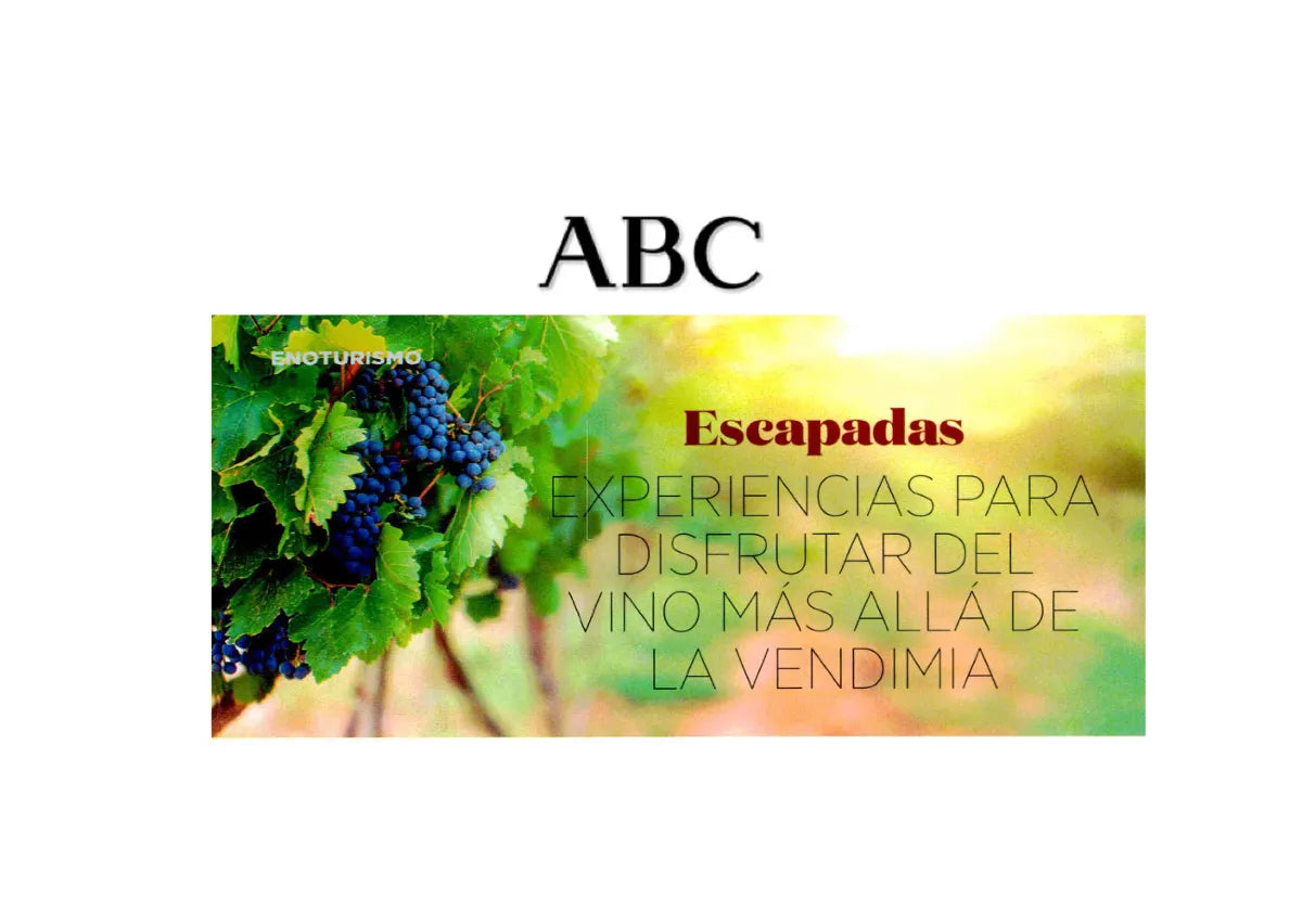 Suplemento ABC Escapadas especial enoturismo destacando al Hotel El Grifo como referencia en Lanzarote