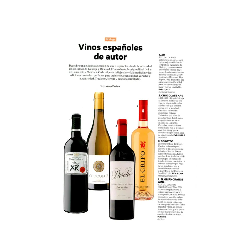 DEAR MAGAZINE. EL GRIFO ORANGE WINE 2024: UN BLANCO CON ALMA DE TINTO
